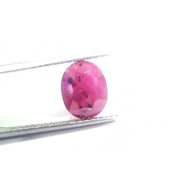 3.40 Ct Certified Unheated Untreated Natural New Burma Ruby