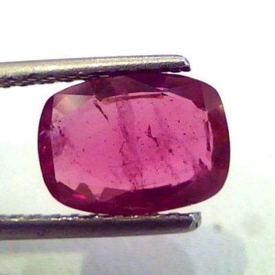 3.37 Ct IGI Certified Unheated Untreated Natural Madagaskar Ruby AAA