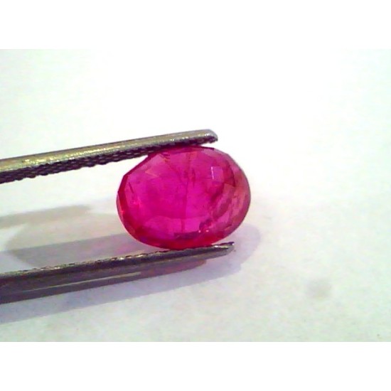 3.43 Ct Unheated Untreated Natural Old Burma Mines Ruby **Rare**