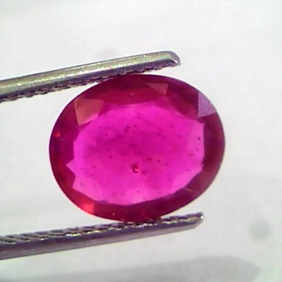 3.52 Ct Natural Ruby Gemstone Manek Gem for Sun (Heated)