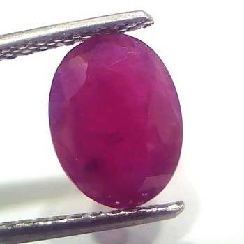 3.50 Ct Certified Unheated Untreated Natural New Burma Ruby