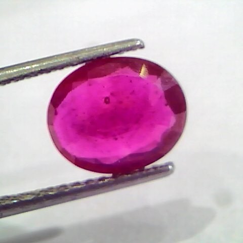 3.52 Ct Natural Ruby Gemstone Manek Gem for Sun (Heated)