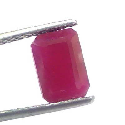 3.58 Ct Certified Unheated Untreated Natural New Burma Ruby