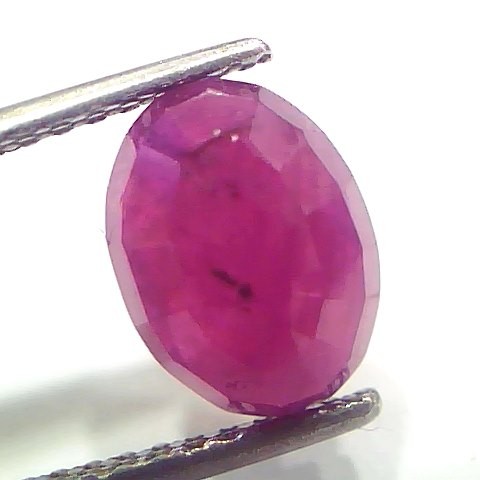 3.64 Ct Certified Unheated Untreated Natural New Burma Ruby Manik Stone