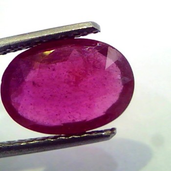 3.80 Ct Natural Ruby Gemstone Manek Gem for Sun (Heated)