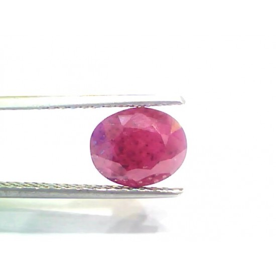 3.75 Ct Certified Unheated Untreated Natural New Burma Ruby