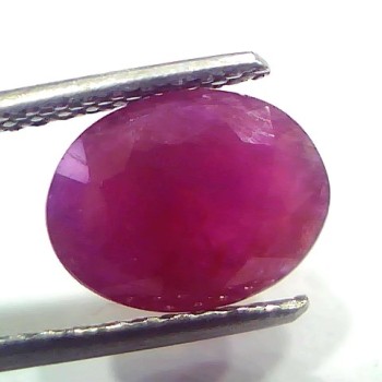 3.79 Ct Certified Unheated Untreated Natural New Burma Ruby Manik Stone