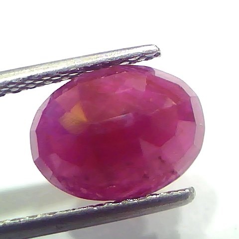 3.79 Ct Certified Unheated Untreated Natural New Burma Ruby Manik Stone