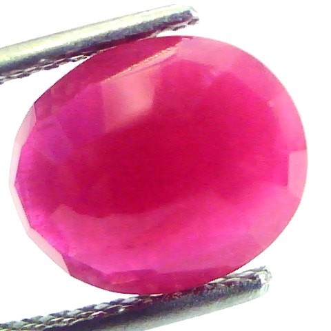 3.81 Ct Untreated Natural Old Burma Ruby Gemstone Manik