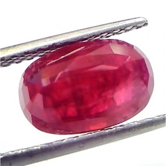 4.03 Ct IGI Certified Unheated Untreated Natural Mozambique Ruby AA
