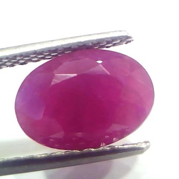4.08 Ct Certified Unheated Untreated Natural New Burma Ruby Manik Stone