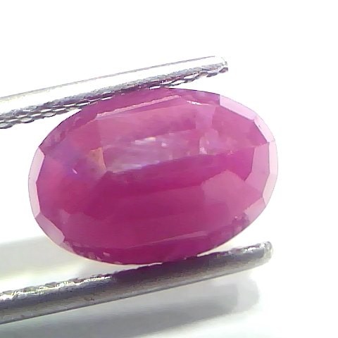 4.08 Ct Certified Unheated Untreated Natural New Burma Ruby Manik Stone