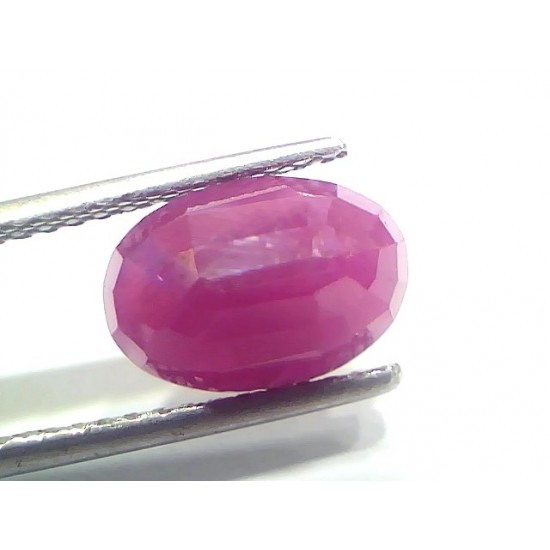 4.08 Ct Certified Unheated Untreated Natural New Burma Ruby Manik Stone
