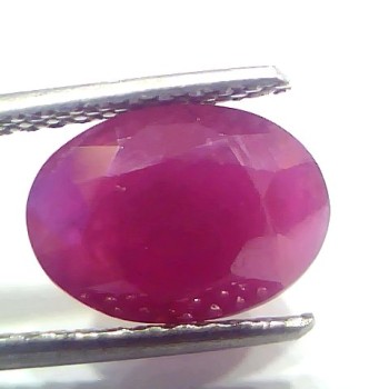 4.19 Ct Certified Unheated Untreated Natural New Burma Ruby Manik Stone