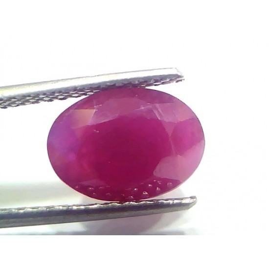 4.19 Ct Certified Unheated Untreated Natural New Burma Ruby Manik Stone