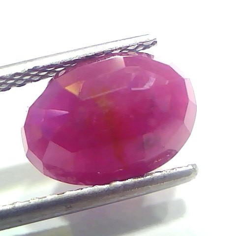 4.19 Ct Certified Unheated Untreated Natural New Burma Ruby Manik Stone