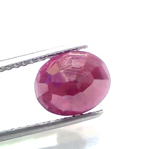 4.14 Ct Certified Unheated Untreated Natural New Burma Ruby