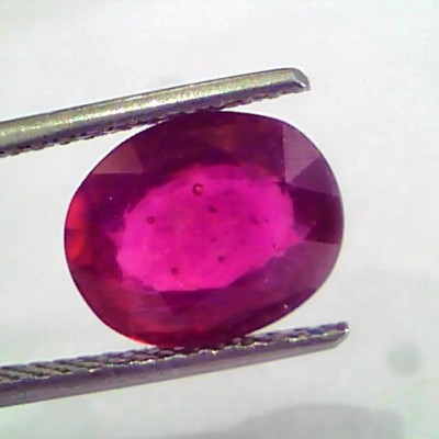 4.48 Ct Natural Ruby Gemstone Manek Gem for Sun (Heated)