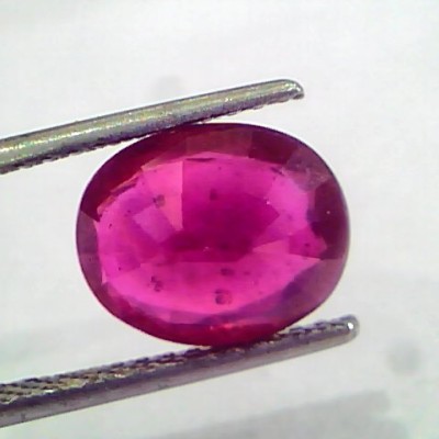 4.48 Ct Natural Ruby Gemstone Manek Gem for Sun (Heated)