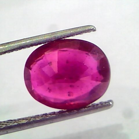 4.48 Ct Natural Ruby Gemstone Manek Gem for Sun (Heated)