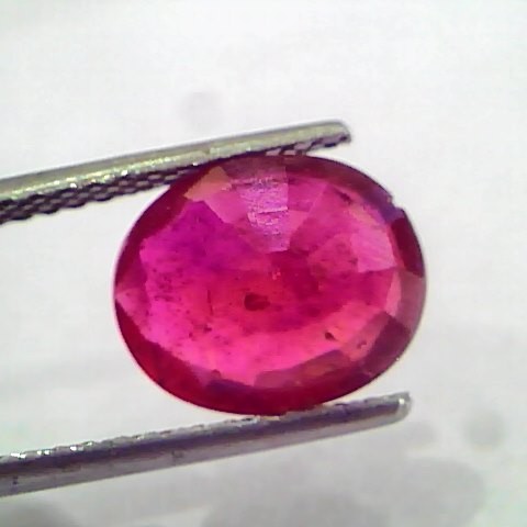 4.50 Ct Natural Ruby Gemstone Manek Gem for Sun (Heated)