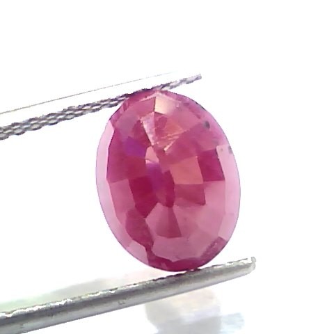 4.68 Ct Certified Unheated Untreated Natural New Burma Ruby