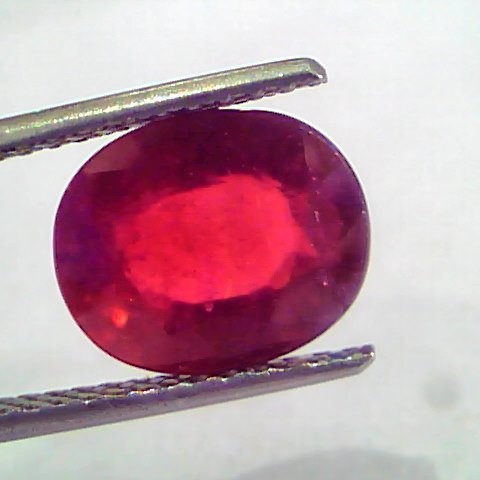 4.70 Ct Natural Ruby Gemstone Manek Gem for Sun (Heated)