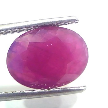 4.66 Ct Certified Unheated Untreated Natural New Burma Ruby Manik Stone