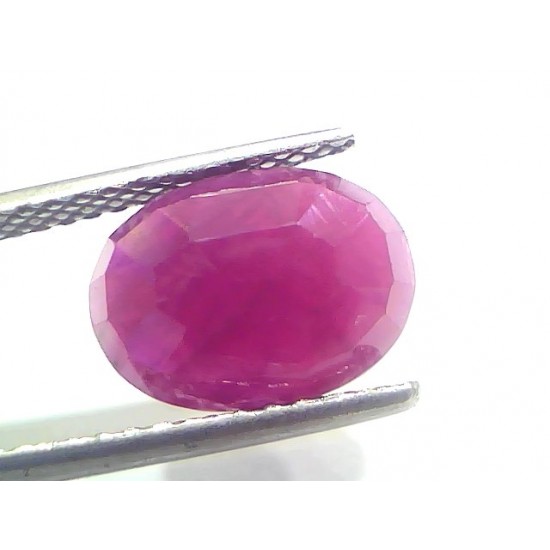 4.66 Ct Certified Unheated Untreated Natural New Burma Ruby Manik Stone