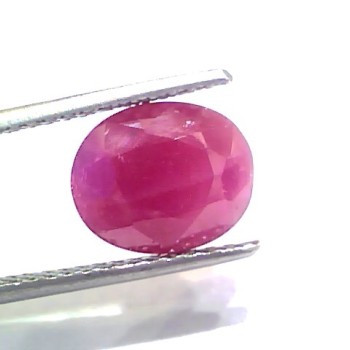 4.91 Ct Certified Unheated Untreated Natural New Burma Ruby