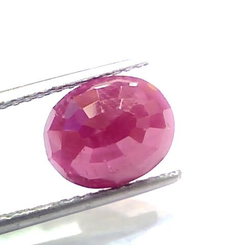 4.91 Ct Certified Unheated Untreated Natural New Burma Ruby