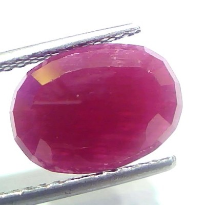 5.00 Ct Certified Unheated Untreated Natural New Burma Ruby Manik Stone