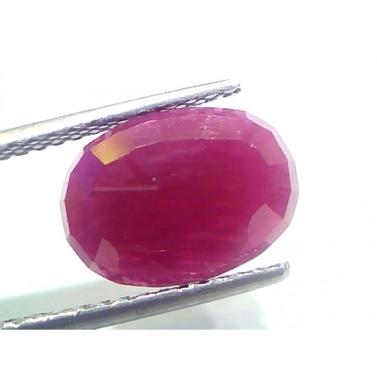 5.00 Ct Certified Unheated Untreated Natural New Burma Ruby Manik Stone