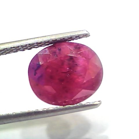 5.26 Ct Certified Unheated Untreated Natural New Burma Ruby