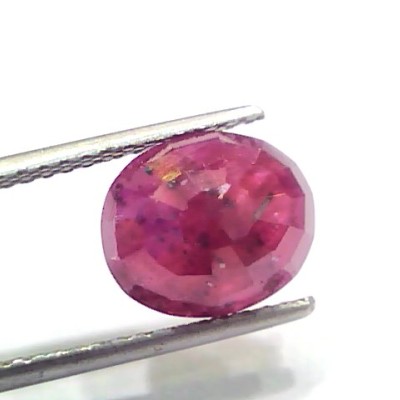 5.26 Ct Certified Unheated Untreated Natural New Burma Ruby
