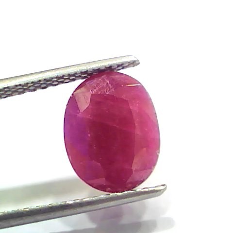 5.25 Ct Certified Unheated Untreated Natural New Burma Ruby