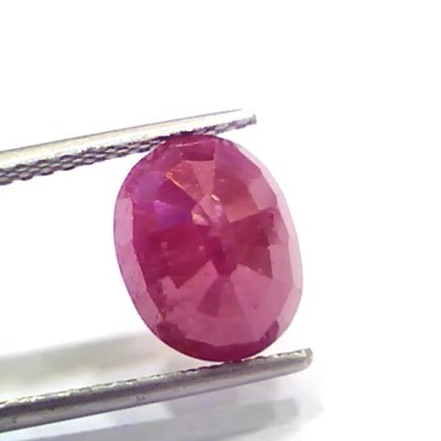 5.25 Ct Certified Unheated Untreated Natural New Burma Ruby