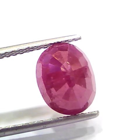 5.25 Ct Certified Unheated Untreated Natural New Burma Ruby