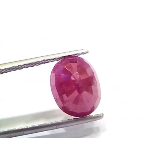 5.25 Ct Certified Unheated Untreated Natural New Burma Ruby