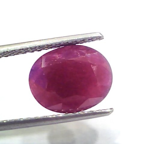 5.29 Ct Certified Unheated Untreated Natural New Burma Ruby