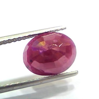 5.29 Ct Certified Unheated Untreated Natural New Burma Ruby
