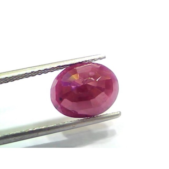 5.29 Ct Certified Unheated Untreated Natural New Burma Ruby