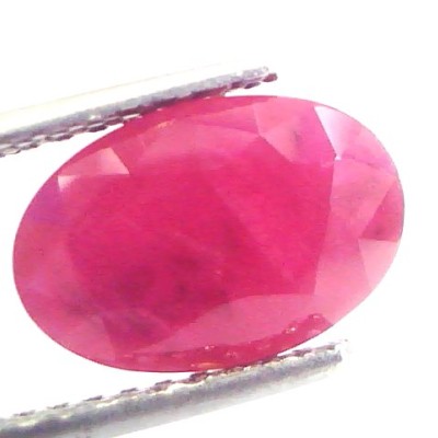 5.25 Ct Untreated Natural Old Burma Ruby Gemstone Manik
