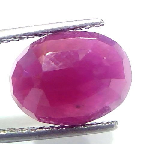 5.72 Ct Certified Unheated Untreated Natural New Burma Ruby Manik Stone