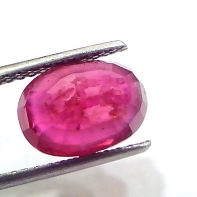 5.67 Ct Natural Ruby Gemstone Manek Gem for Sun (Heated)