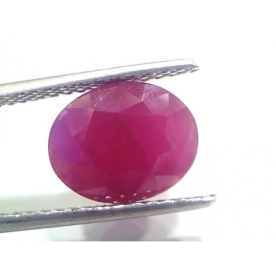 5.74 Ct Certified Unheated Untreated Natural New Burma Ruby Manik Stone