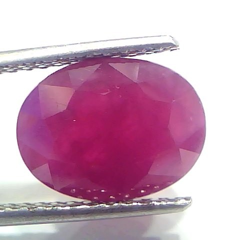 5.88 Ct Certified Unheated Untreated Natural New Burma Ruby Manik Stone