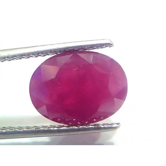 5.88 Ct Certified Unheated Untreated Natural New Burma Ruby Manik Stone