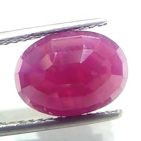 5.88 Ct Certified Unheated Untreated Natural New Burma Ruby Manik Stone