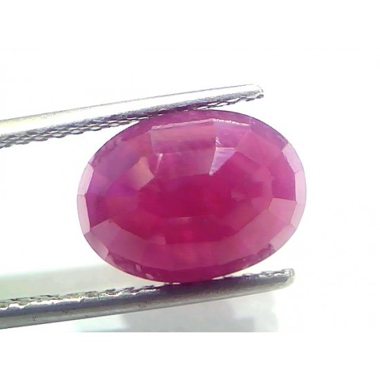 5.88 Ct Certified Unheated Untreated Natural New Burma Ruby Manik Stone
